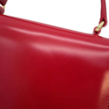 将图像加载到图库查看器中，CELINE Minibusa Claire Red 10L063ETZ Shiny Calf Leather
