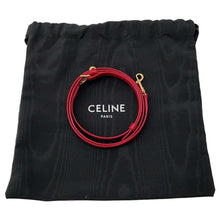 将图像加载到图库查看器中，CELINE Minibusa Claire Red 10L063ETZ Shiny Calf Leather
