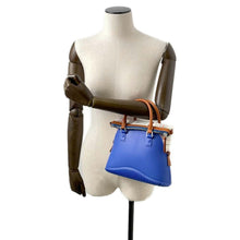 将图像加载到图库查看器中，Maison Margiela Maison Margiela 5AC Shoulder Bag Blue SB3WG0009 Rubber Leather Canvas
