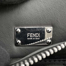 将图像加载到图库查看器中，FENDI Peekaboo Iconic Travel Bag Black/Yellow 7VA502 Nylon Leather Size Large
