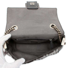 将图像加载到图库查看器中，FENDI Zucca ChainShoulder Bag Gray 8BR793 Viscose Polyester Cotton Calf Leather
