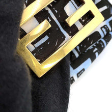 Load image into Gallery viewer, FENDI Zucca Mini Baguette Joshua Vides Collaboration Black/Blue 8BR784 Nylon
