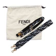 将图像加载到图库查看器中，FENDI Zucca Mini Baguette Joshua Vides Collaboration Black/Blue 8BR784 Nylon
