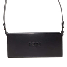 将图像加载到图库查看器中，FENDI Horizontal Box Bag Black 7VA520 Calf Leather
