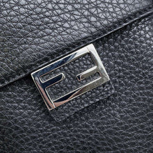 将图像加载到图库查看器中，FENDI Pochette Shoulder Bag Black 7AS034 Leather
