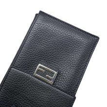 将图像加载到图库查看器中，FENDI Pochette Shoulder Bag Black 7AS034 Leather
