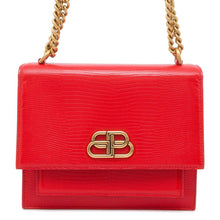 Load image into Gallery viewer, BALENCIAGA Sharp ChainShoulder Bag Red 580641 Patent Leather Size S
