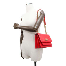 Load image into Gallery viewer, BALENCIAGA Sharp ChainShoulder Bag Red 580641 Patent Leather Size S
