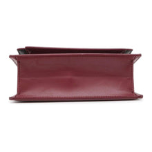 将图像加载到图库查看器中，BALENCIAGA Sharp Top Handle 2way Handbag Bordeaux 580640 Leather Size XS
