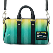 Load image into Gallery viewer, LOUIS VUITTON Keepall Green/Yellow M59949 Damier stripe Size XS
