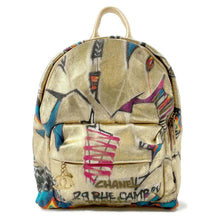 Load image into Gallery viewer, CHANEL CC Logo Graffiti Backpack Gold/Multicolor AS0867 Canvas Leather
