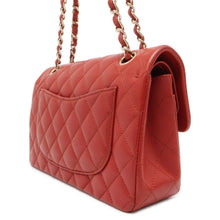 Load image into Gallery viewer, CHANEL Matelasse Double Flap ChainShoulder Bag Red A01113 Lambskin Size 23
