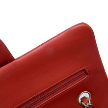 Load image into Gallery viewer, CHANEL Matelasse Double Flap ChainShoulder Bag Red A01113 Lambskin Size 23
