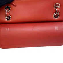 Load image into Gallery viewer, CHANEL Matelasse Double Flap ChainShoulder Bag Red A01113 Lambskin Size 23
