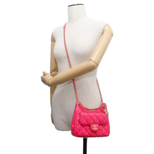 Load image into Gallery viewer, CHANEL Matelasse CC Logo Hobo Bag Pink AS3710 Shiny Calf Leather
