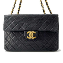 将图像加载到图库查看器中，CHANEL Jumbo Matelasse ChainShoulder Bag Black Lambskin Size 34
