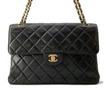 Load image into Gallery viewer, CHANEL Matelasse Double Face ChainShoulder Bag Black Lambskin Size 30
