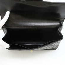 Load image into Gallery viewer, CHANEL Matelasse Double Face ChainShoulder Bag Black Lambskin Size 30
