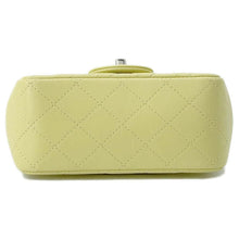 Load image into Gallery viewer, CHANEL Mini Matelasse ChainShoulder Bag Yellow Lambskin Size 16
