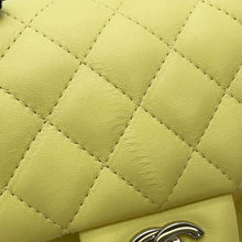 Load image into Gallery viewer, CHANEL Mini Matelasse ChainShoulder Bag Yellow Lambskin Size 16
