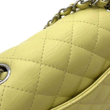 Load image into Gallery viewer, CHANEL Mini Matelasse ChainShoulder Bag Yellow Lambskin Size 16
