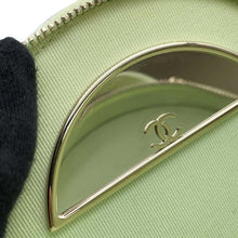 Load image into Gallery viewer, CHANEL Matelasse Round ChainShoulder Bag Green AP2502 Caviar Leather Size Small
