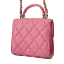 Load image into Gallery viewer, CHANEL Matelasse ChainShoulder Bag Pink AP2682 Lambskin Size 11
