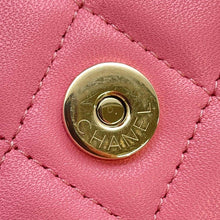 Load image into Gallery viewer, CHANEL Matelasse ChainShoulder Bag Pink AP2682 Lambskin Size 11
