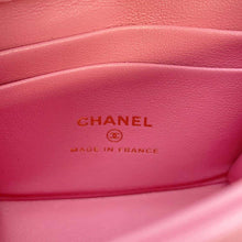 Load image into Gallery viewer, CHANEL Matelasse ChainShoulder Bag Pink AP2682 Lambskin Size 11
