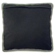 Load image into Gallery viewer, CHANEL CC Logo Cushion Black/White/Khaki Cashmere100% Mouton100%
