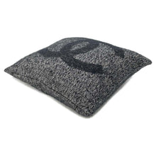 Load image into Gallery viewer, CHANEL CC Logo Cushion Black Cashmere94% Silk6%
