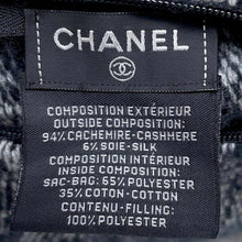 Load image into Gallery viewer, CHANEL CC Logo Cushion Black Cashmere94% Silk6%
