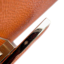 将图像加载到图库查看器中，Valextra Valextra Idide 2WAY Handbag Orange V5E23-028-ARAN-OC Leather Size micro
