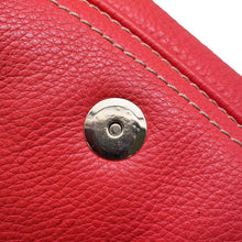 将图像加载到图库查看器中，CELINE Flap One Shoulder Bag Red Leather
