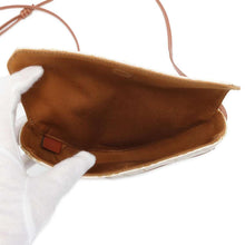 Load image into Gallery viewer, CELINE Triomphe Shoulder Bag Ivory/Brown 195902 PVC Coated Canvas Leather
