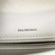 将图像加载到图库查看器中，BALENCIAGA Flap One Shoulder Bag White 618930 Croco embossed leather
