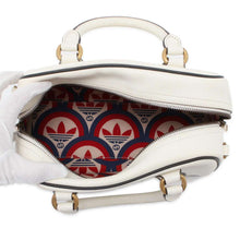 将图像加载到图库查看器中，GUCCI Mini Duffle Bag Adidas collaboration White/Black 702397 Leather
