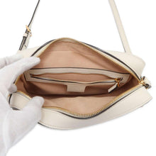 Load image into Gallery viewer, GUCCI GG Supreme Horsebit Shoulder Bag Beige/White645454 PVC Leather Size Small
