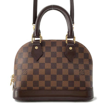 将图像加载到图库查看器中，LOUIS VUITTON Alma Brown N41221 Damier Ebene Canvas Size BB
