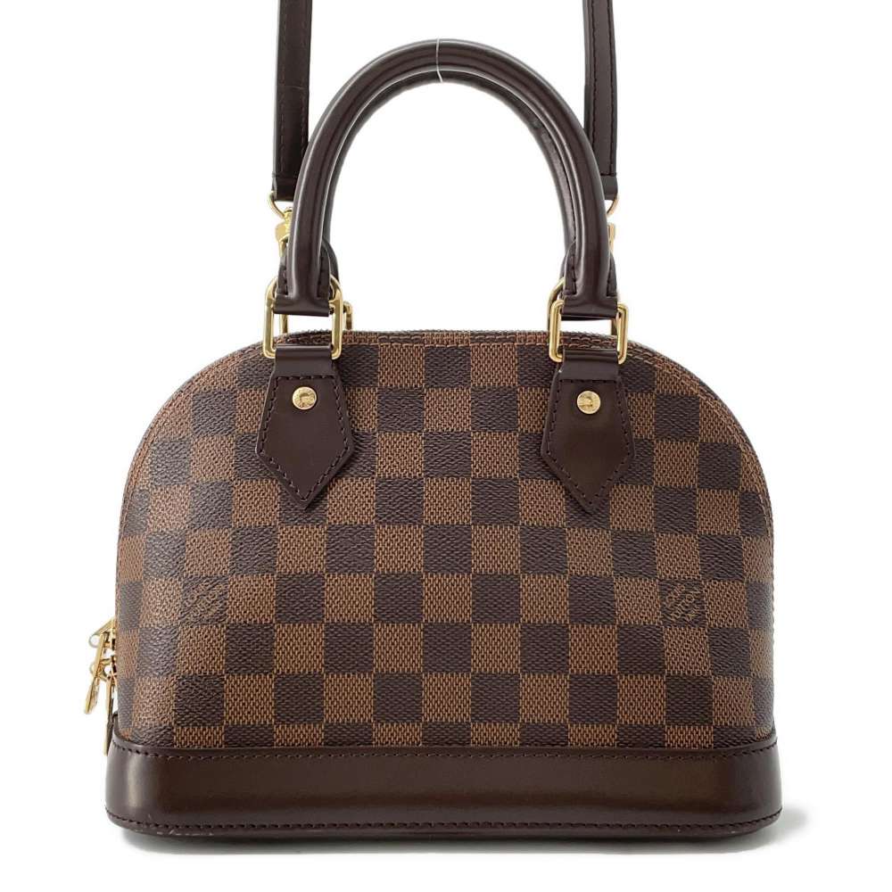 LOUIS VUITTON Alma Brown N41221 Damier Ebene Canvas Size BB