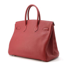 将图像加载到图库查看器中，HERMES Birkin Rouge Casaque Taurillon Clemence Size 35
