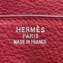 将图像加载到图库查看器中，HERMES Birkin Rouge Casaque Taurillon Clemence Size 35
