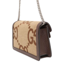 Load image into Gallery viewer, GUCCI Jumbo GG Dionysus ChainShoulder Bag Beige/Brown476432 Canvas Leather Size super mini
