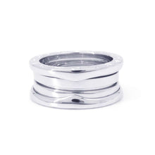 将图像加载到图库查看器中，BVLGARI B.Zero1 2-band Ring Size 50 18K White Gold
