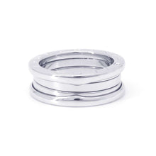 Load image into Gallery viewer, BVLGARI B.Zero1 2-band Ring Size 55 18K White Gold
