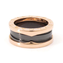 将图像加载到图库查看器中，BVLGARI B.Zero1 2-band Ring Size 48/#8 347037 K18PG Ce
