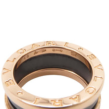 将图像加载到图库查看器中，BVLGARI B.Zero1 2-band Ring Size 48/#8 347037 K18PG Ce
