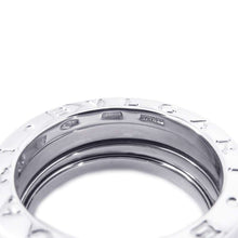 将图像加载到图库查看器中，BVLGARI B.Zero1 2-band Ring Size 50 18K White Gold
