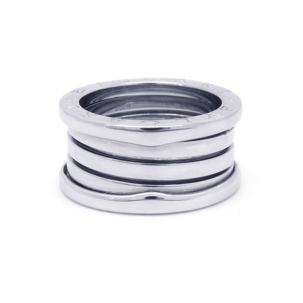 BVLGARI B.Zero1 4-band Ring Size 55/#15 18K White Gold