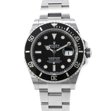 将图像加载到图库查看器中，ROLEX Submariner Date W41mm Stainless Steel Black Dial 126610LN
